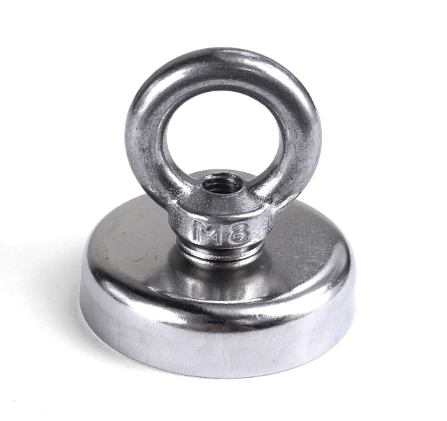 Strong Neodymium Short Neck Eye Bolt Hook Fishing Cup Magnets 2 inch